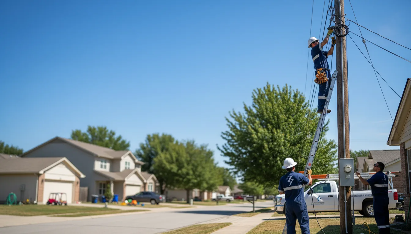Residential electrician providing installation services in Stambaugh, KY